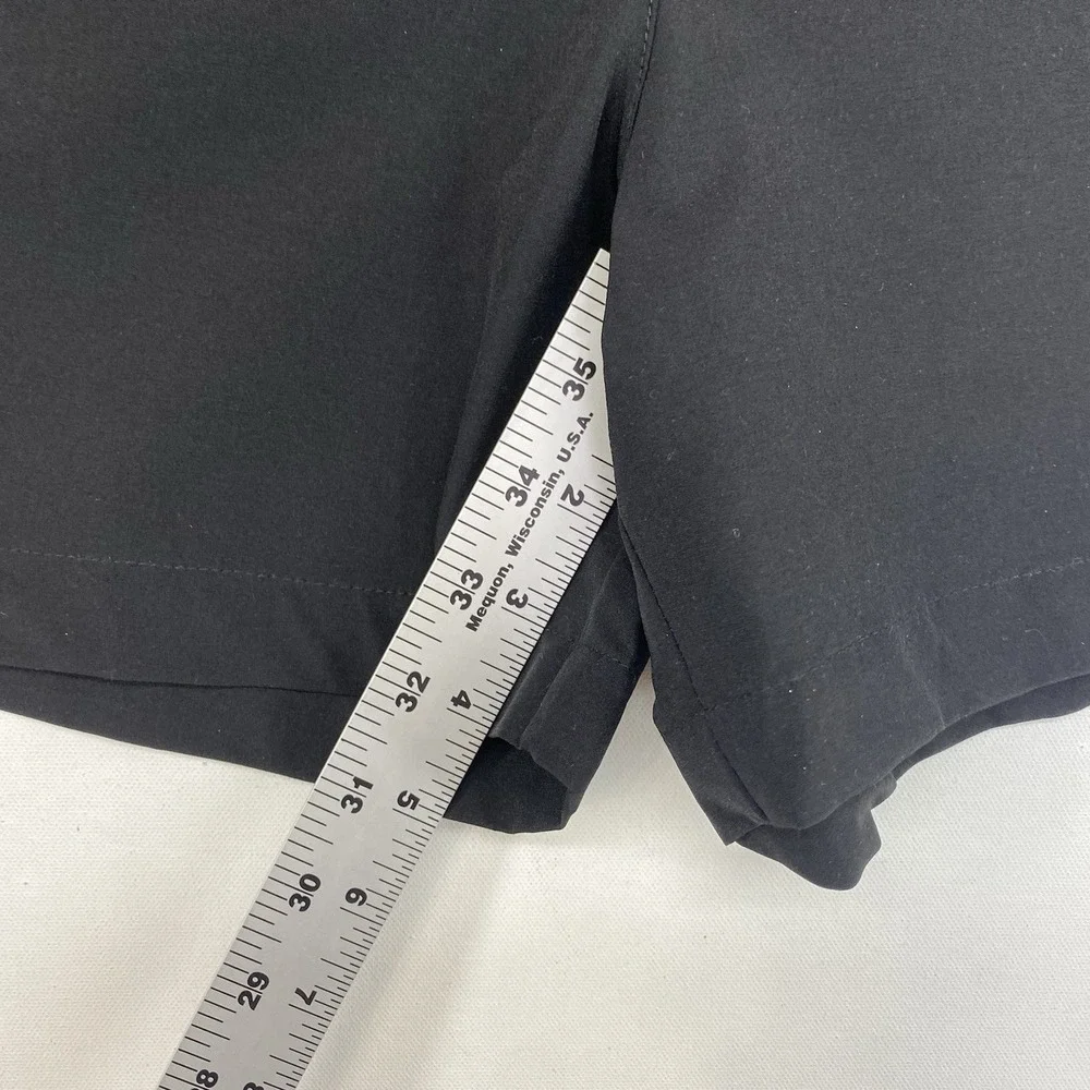 Willit Black UPF 50+ Sun Protection Shorts Women Sz 8 Flat Front Golf Activewear